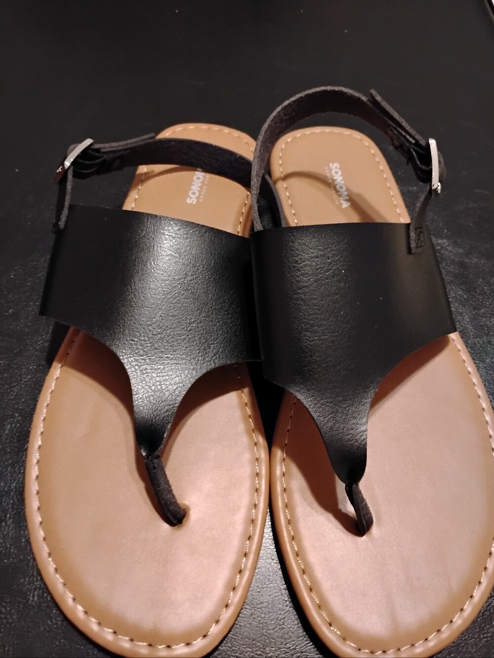 NEW Sonoma Goods For Life Women's Black Sandals Size 10